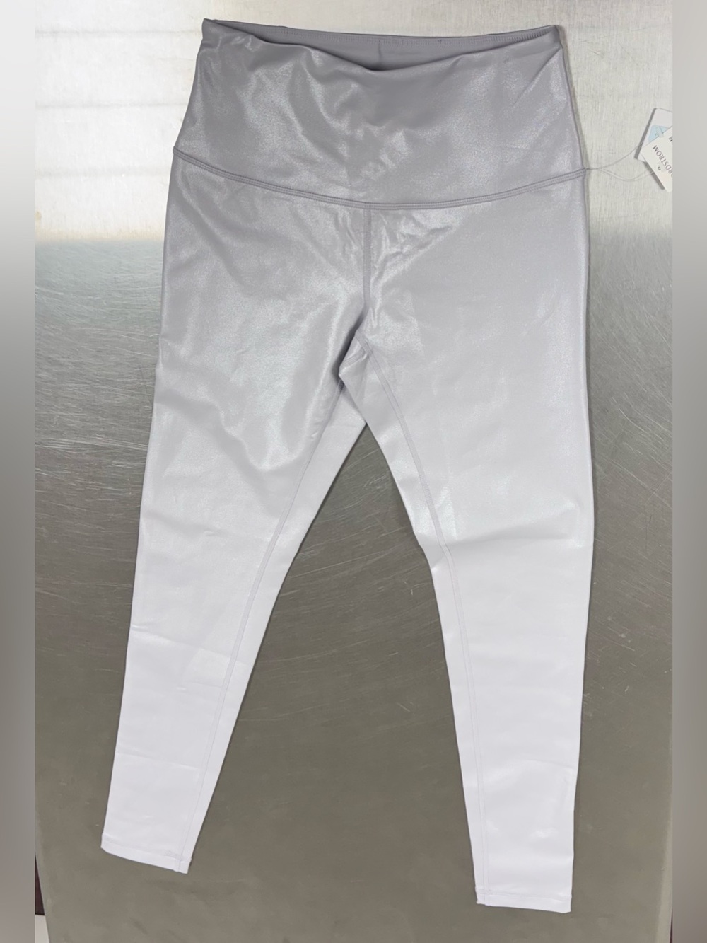 NWT Zella Live-In High Waist Shine Leggings Gray Small